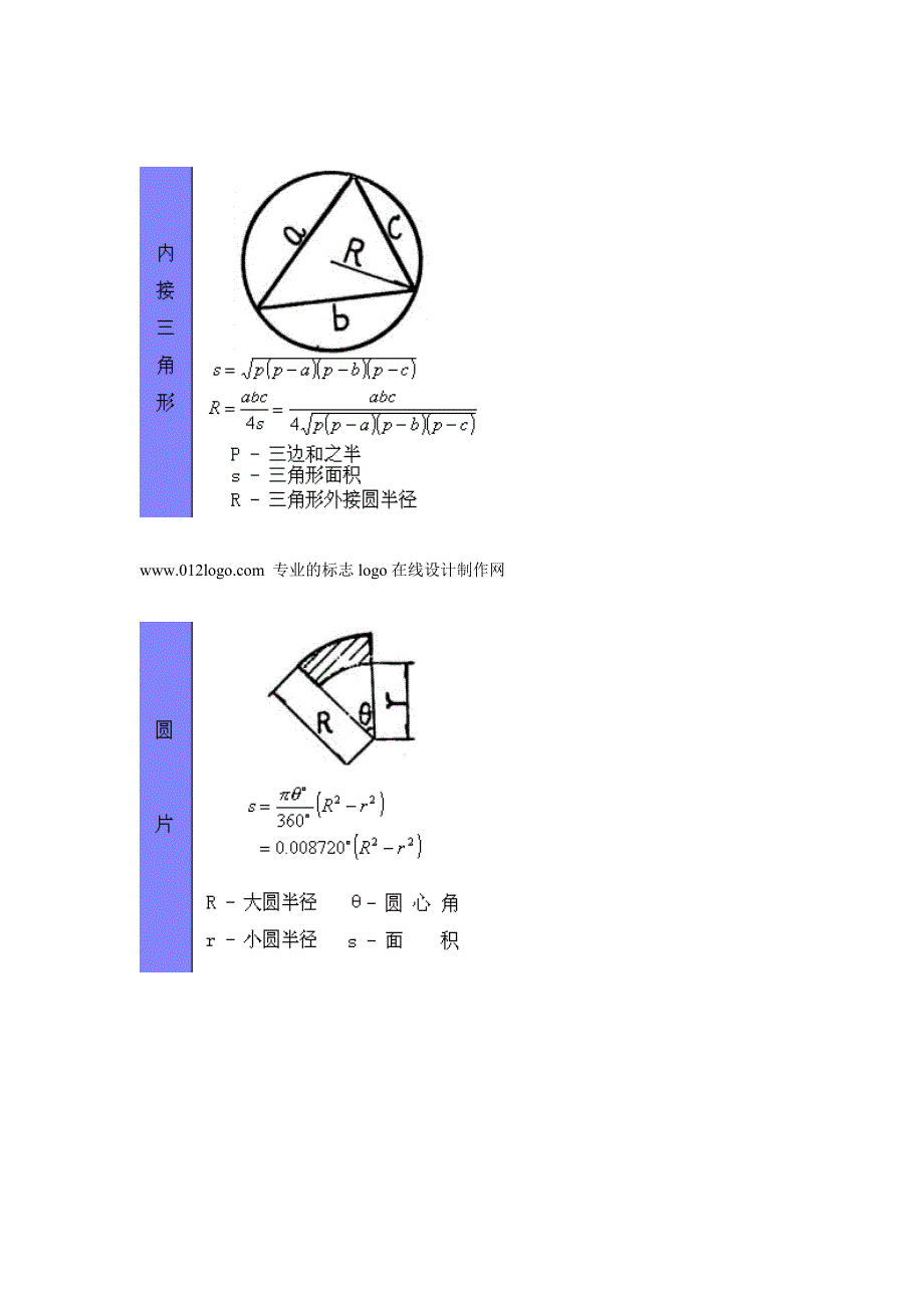 各种图形计算公式大全_第2页