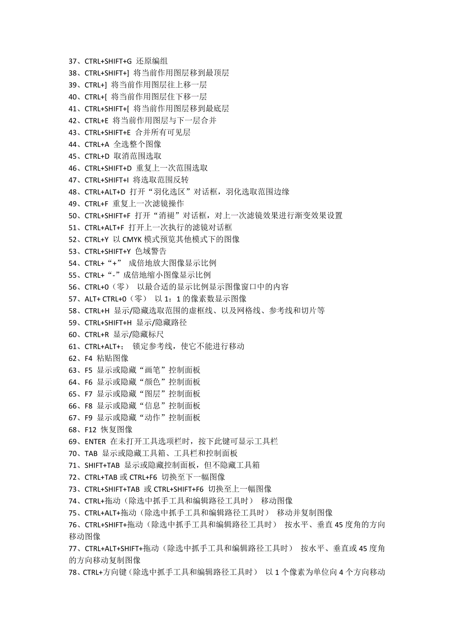 photoshop快捷键大全_第2页