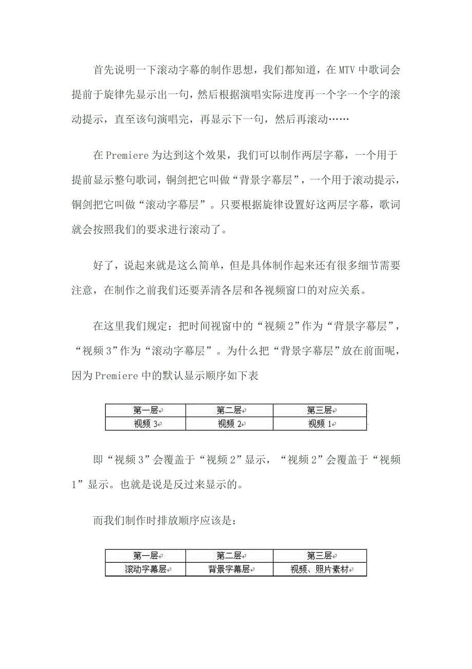 Premiere实现MTV中歌词字幕滚动的效果_第3页