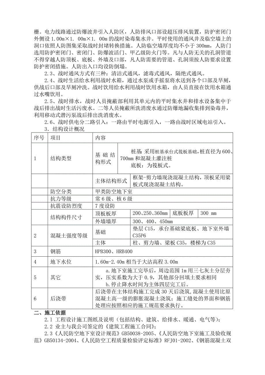 人防主体结构验收自评报告_第2页