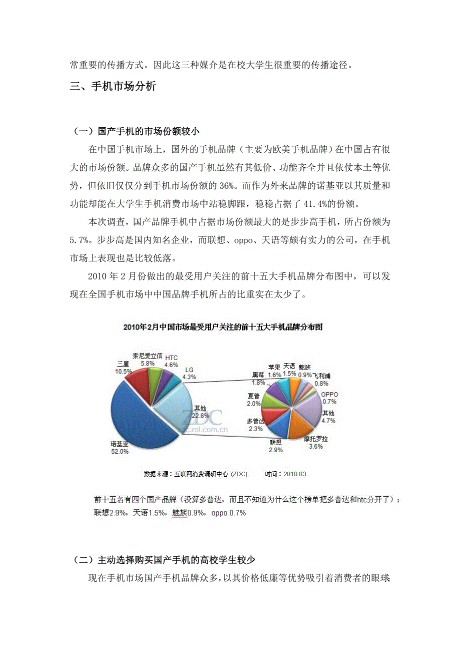 关于在邕高校学生国产手机市场调查报告_第4页