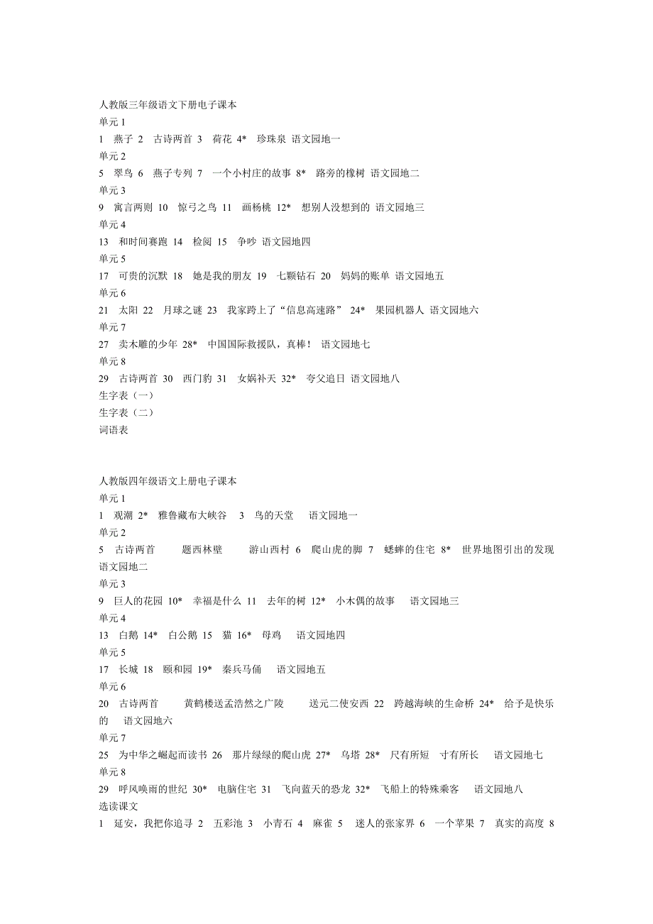 人教版小学语文电子课本_第4页