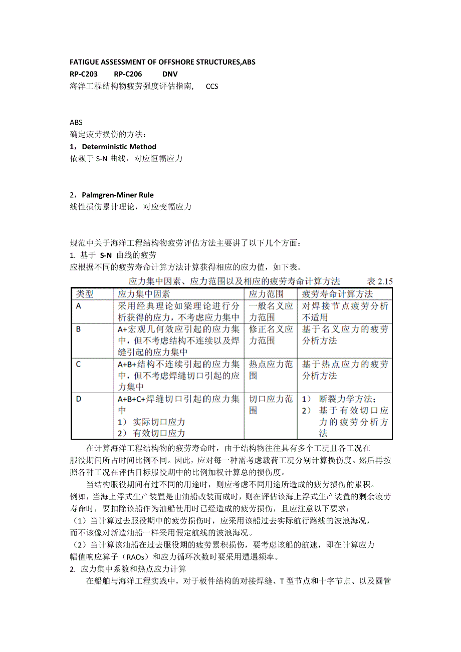 海洋工程结构疲劳规范_第1页