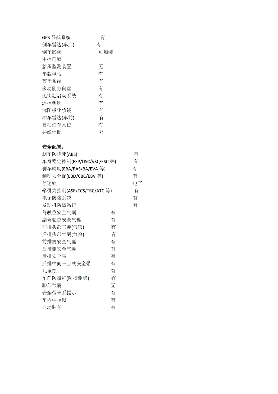 迈腾参数2.0T手自一体尊贵型2012款_第4页