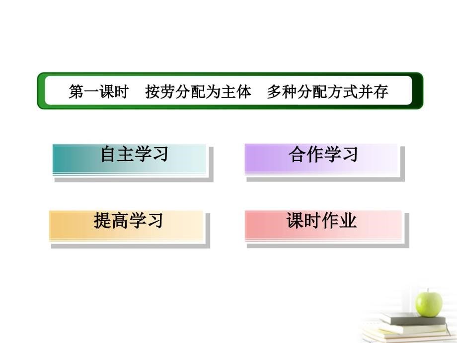 【红对勾】2013高中政治 教师用书 3-7-1 按劳分配为主体　多种分配方式并存课件 新人教版必修1_第5页