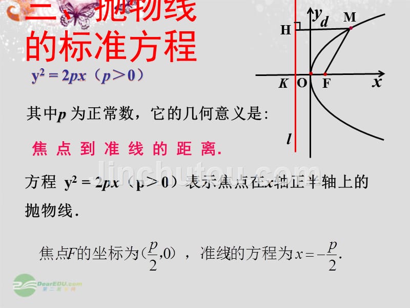 河北省高二数学《抛物线及其标准方程》课件_第5页