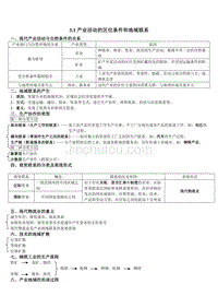 湘教版地理必修二第三章复习资料