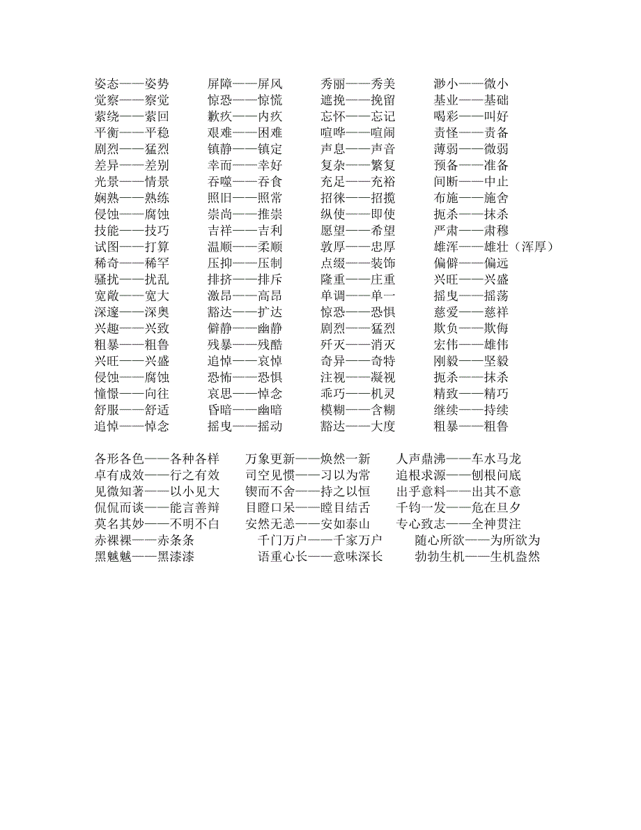 六年级语文近义词_第2页