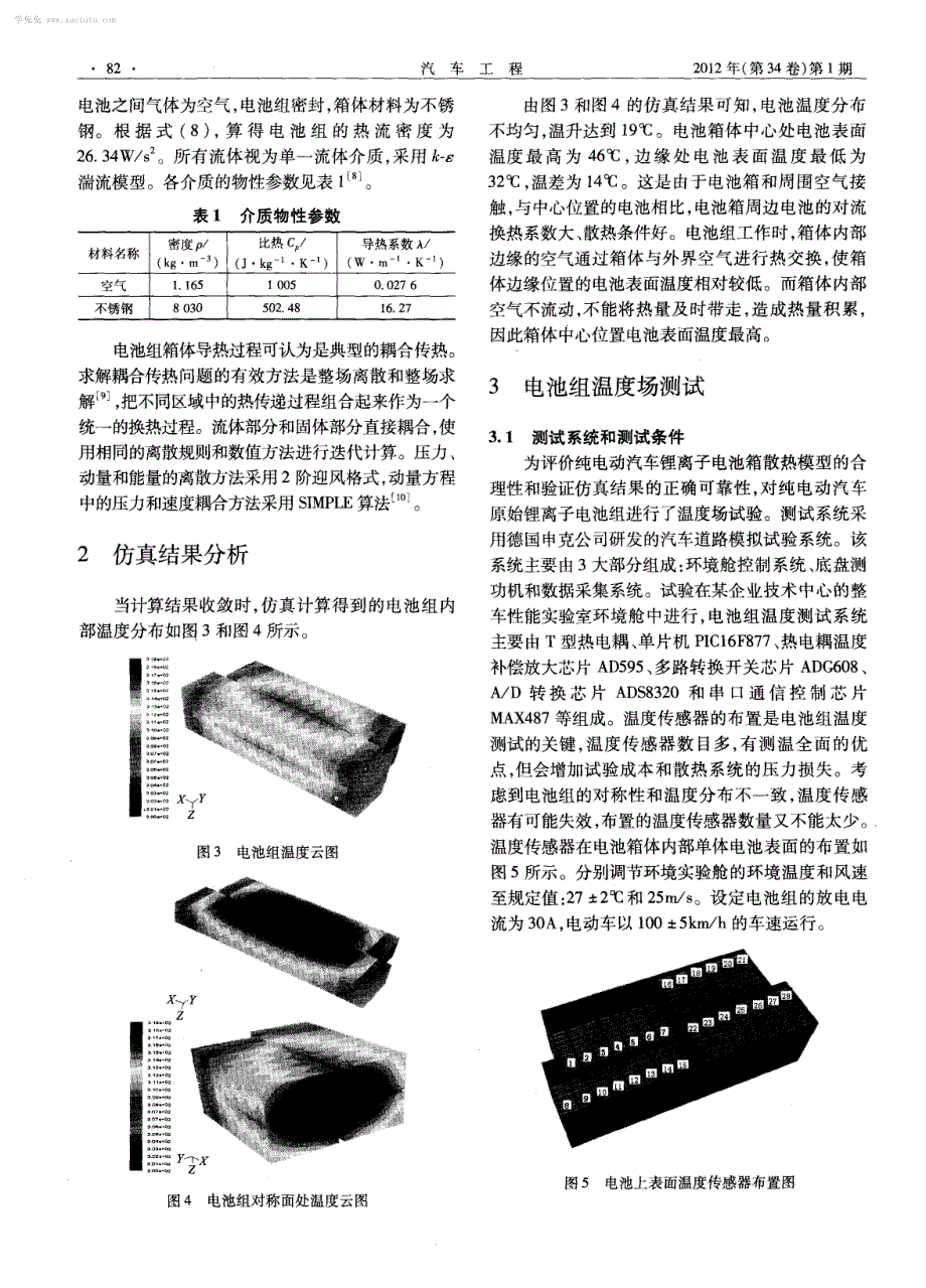 电动汽车锂电池组温度场研究及其结构优化_第3页