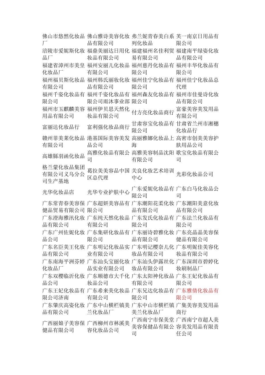 知名化妆品公司大全_第5页