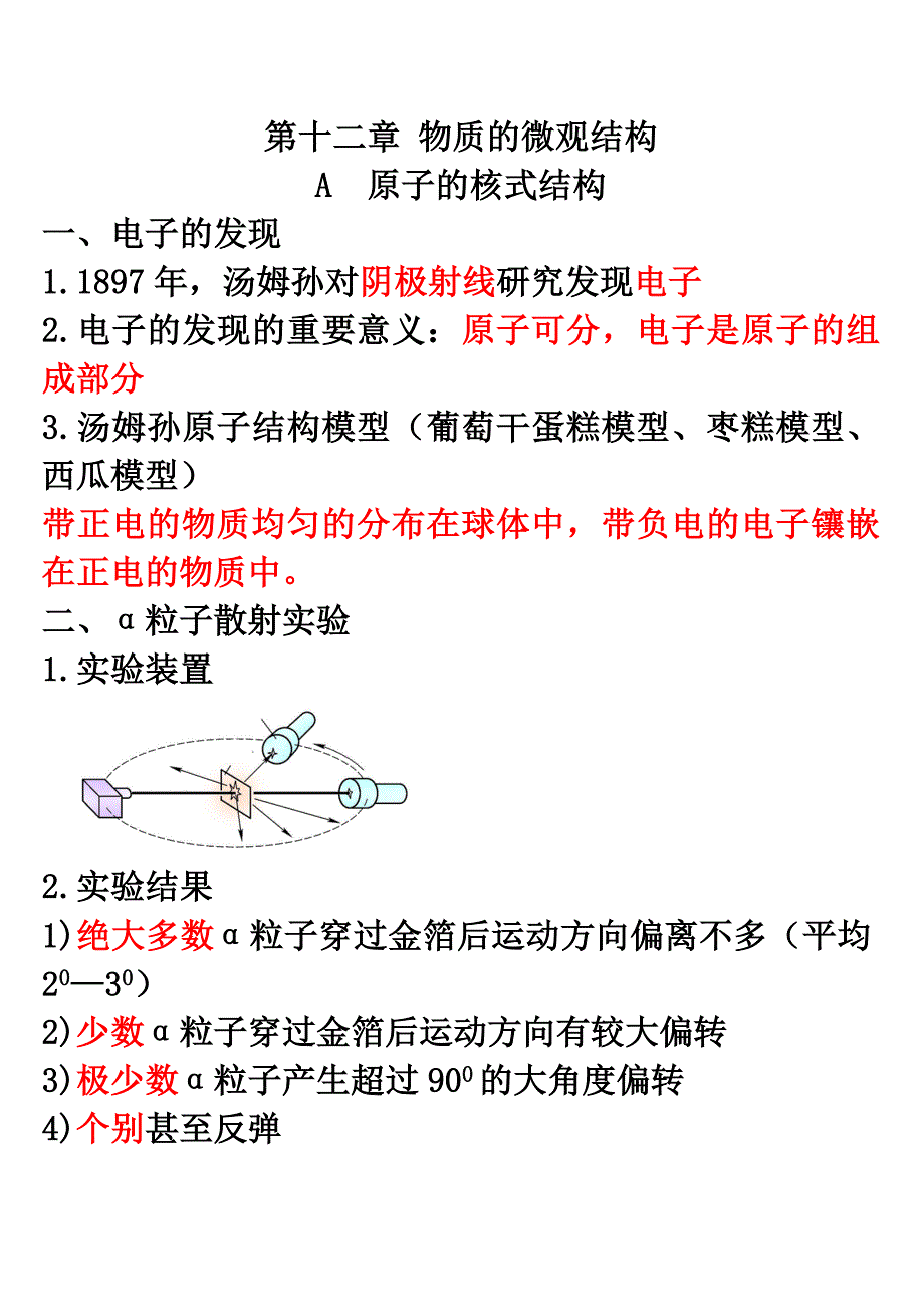 高中物理第十二章物质的微观结构复习_第1页