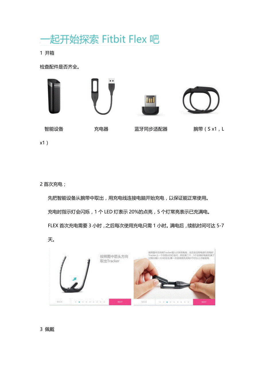 Fitbit Flex说明书_第1页