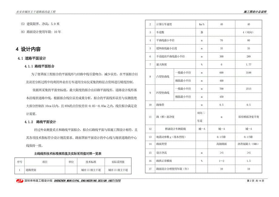 永安城区主干道设计说明_第2页