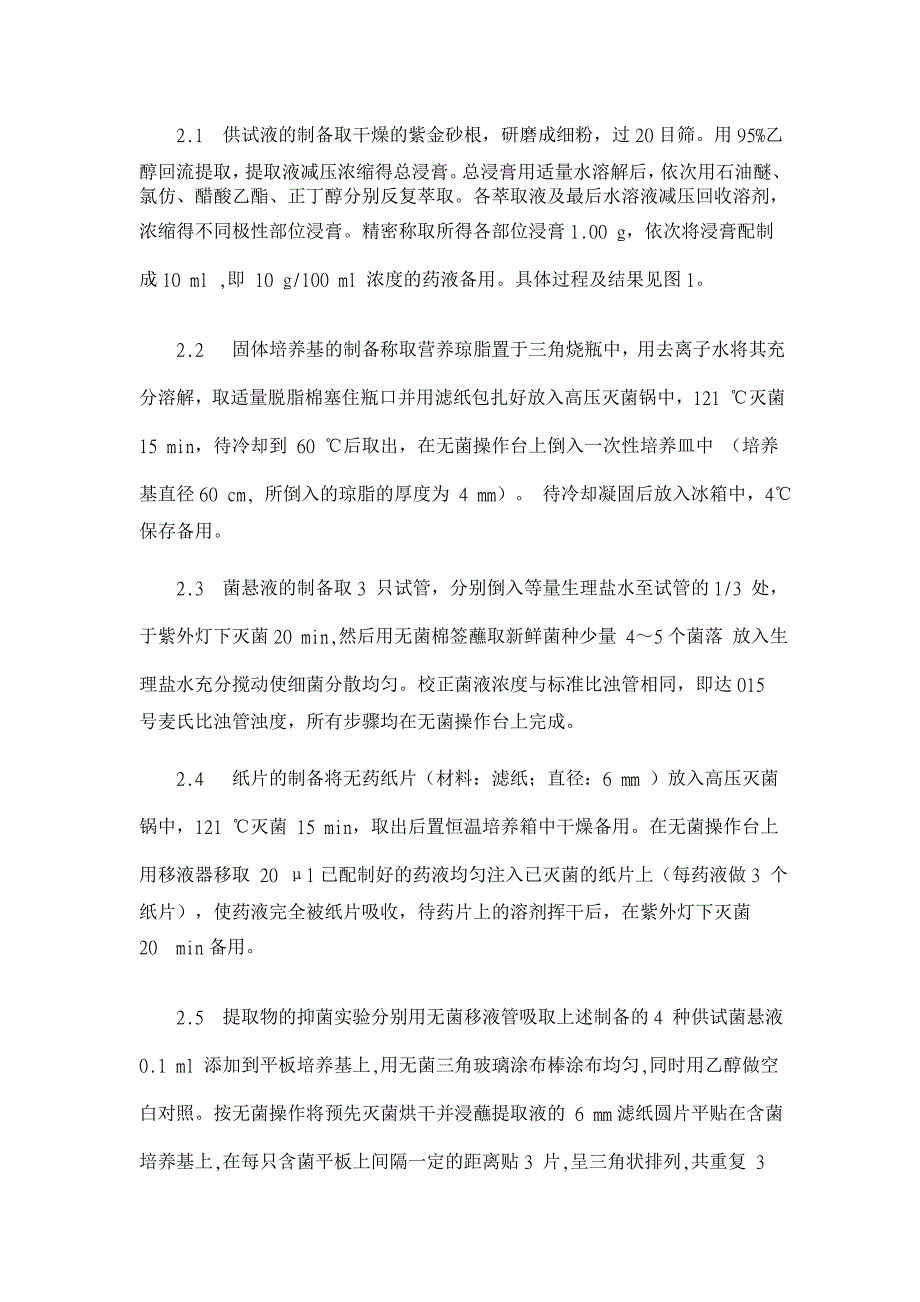 紫金砂体外抗菌活性的研究【药学论文】_第3页