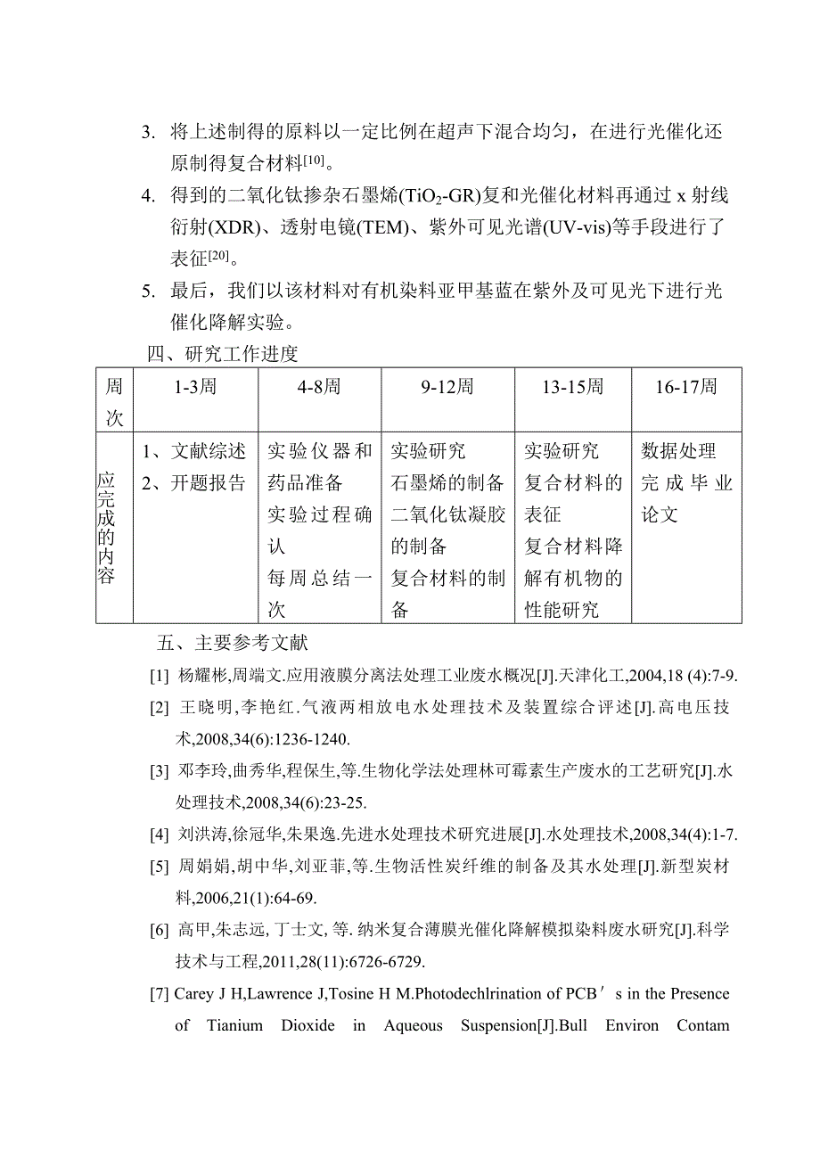 燕山大学化工开题报告_第4页