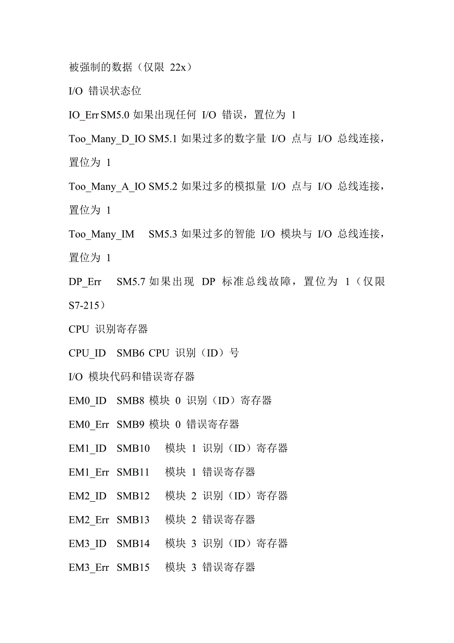 s7-200系统状态表大全_第3页