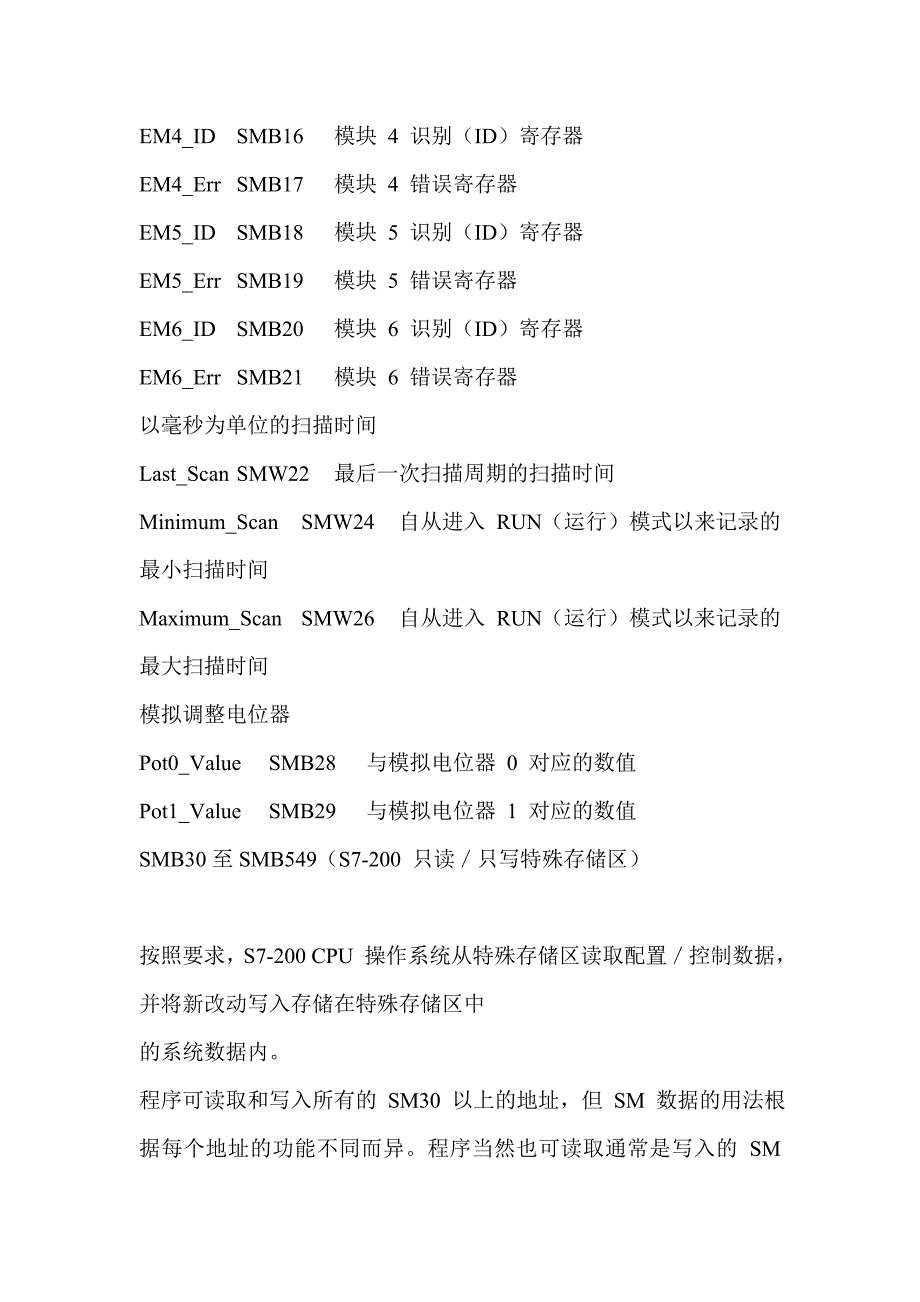 s7-200系统状态表大全_第4页