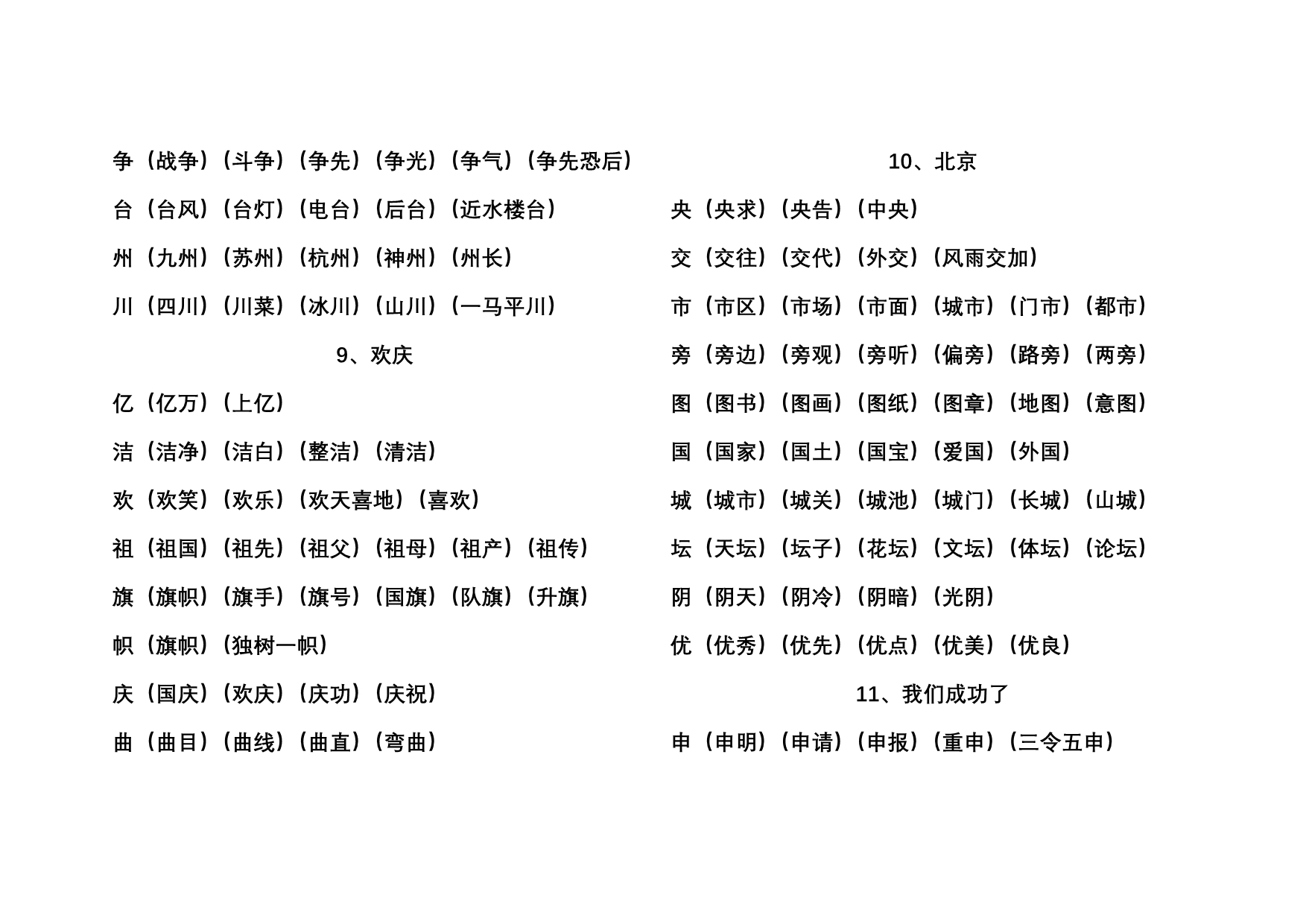 人教版小学语文第三册组词_第5页