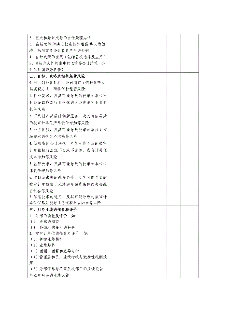 风险评估工作底稿_第4页