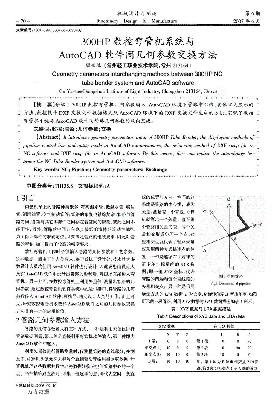 %ae%a1机系统与AutoCAD软件间几何参数交换方法_第1页