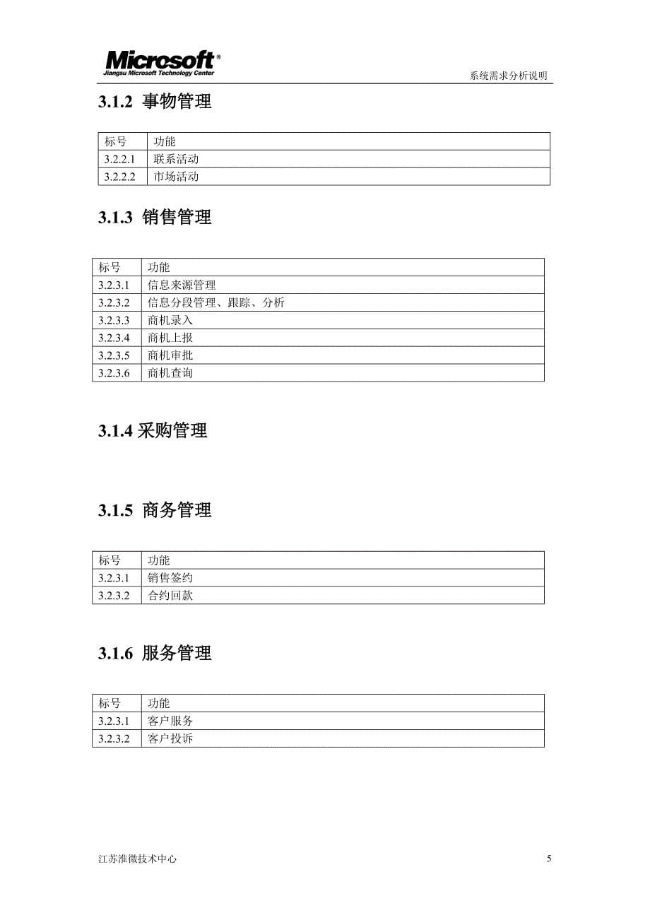 CRM系统项目需求分析说明书_第5页