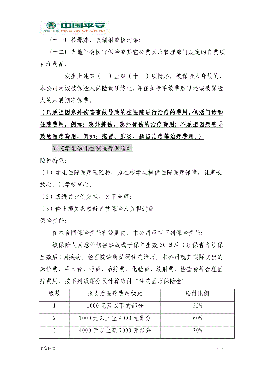 天津商学院宝德学院学生平安保险服务说明_第4页