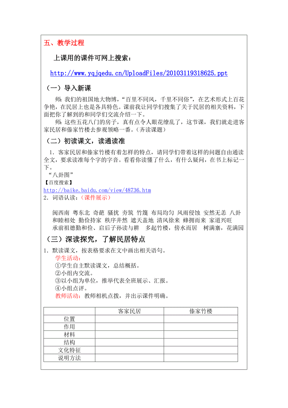 《各具特色的民居》教学中的互联网搜索 教学设计_第4页