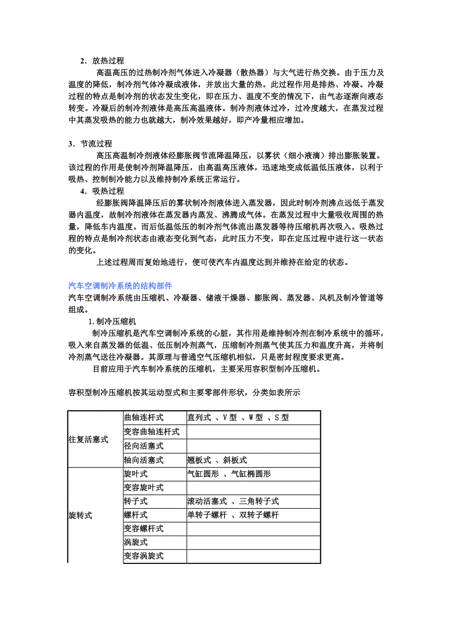 一汽车空调制冷系统的分类and汽车空调制冷系统的结构部件_第4页