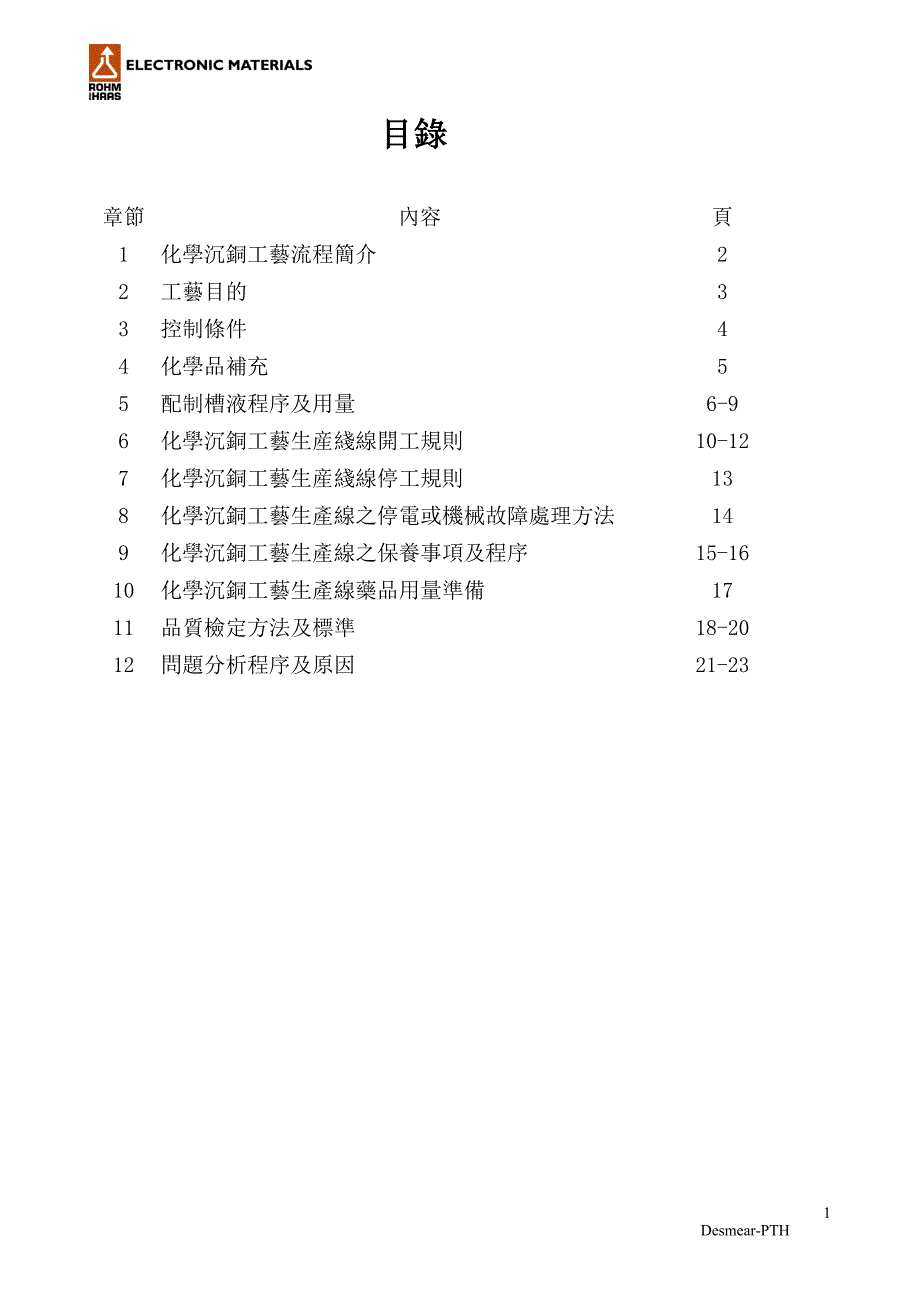 罗门哈斯DesmearPTH操作手册_第2页