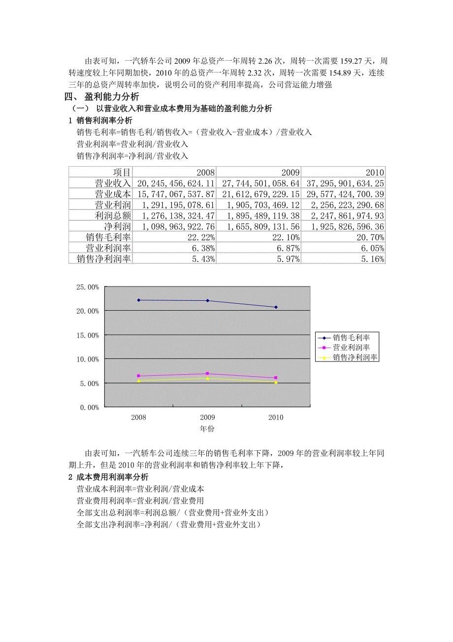 一汽大众财务报表分析_第5页