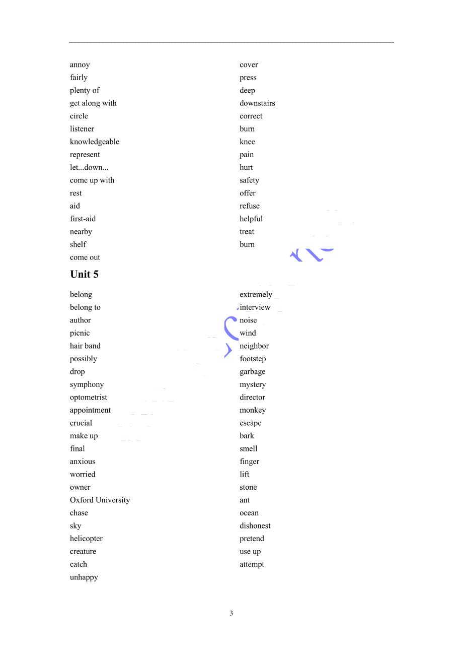 人教版九年级英语单词表2_第3页