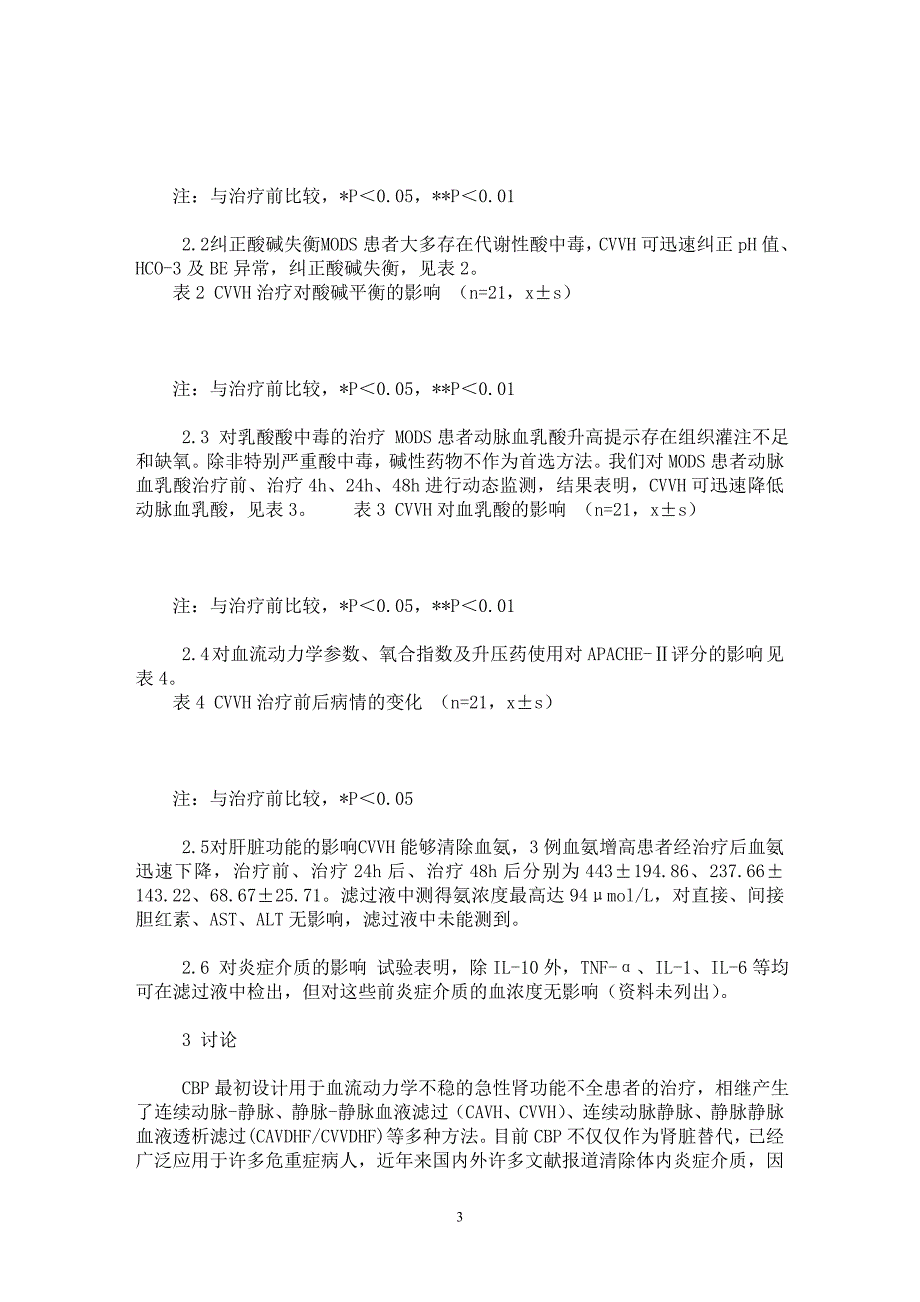 【最新word论文】连续血液净化对MODS患者的多器官支持治疗效果研究【医学专业论文】_第3页