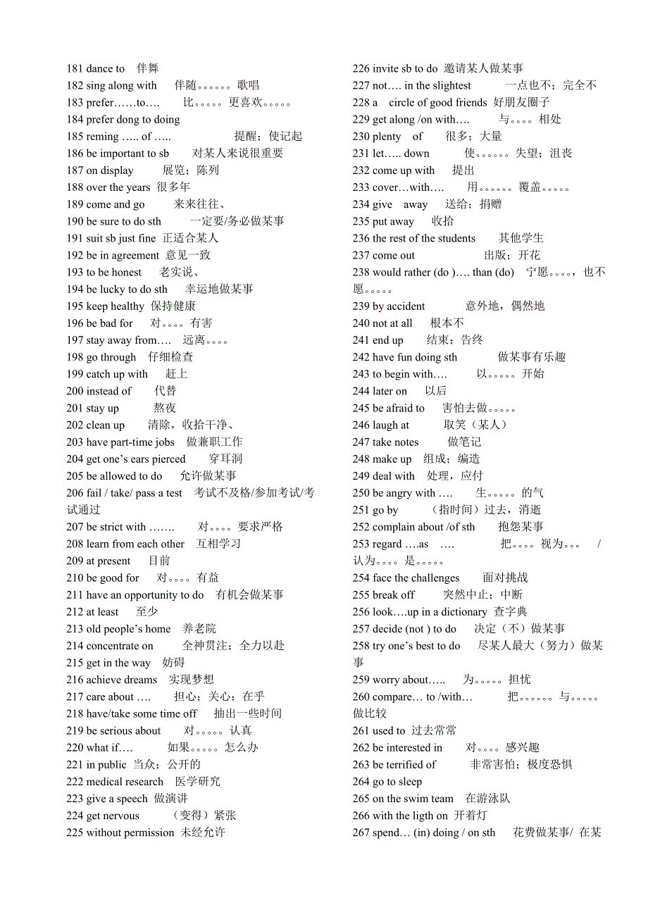 初一到初三所有重点词组_第3页