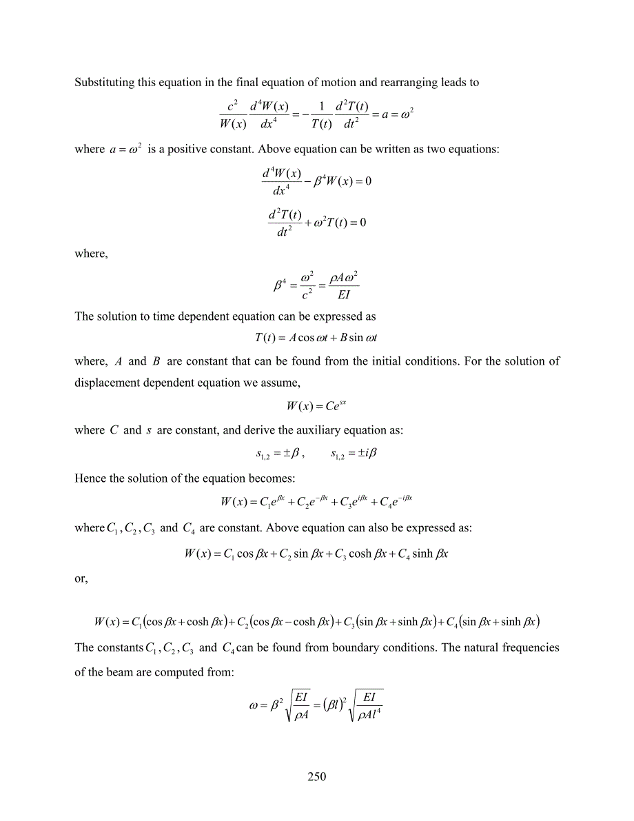 CHAPTER 14 TRANSVERSE VIBRATION OF EULER （第14章横向振动的欧拉）_第4页