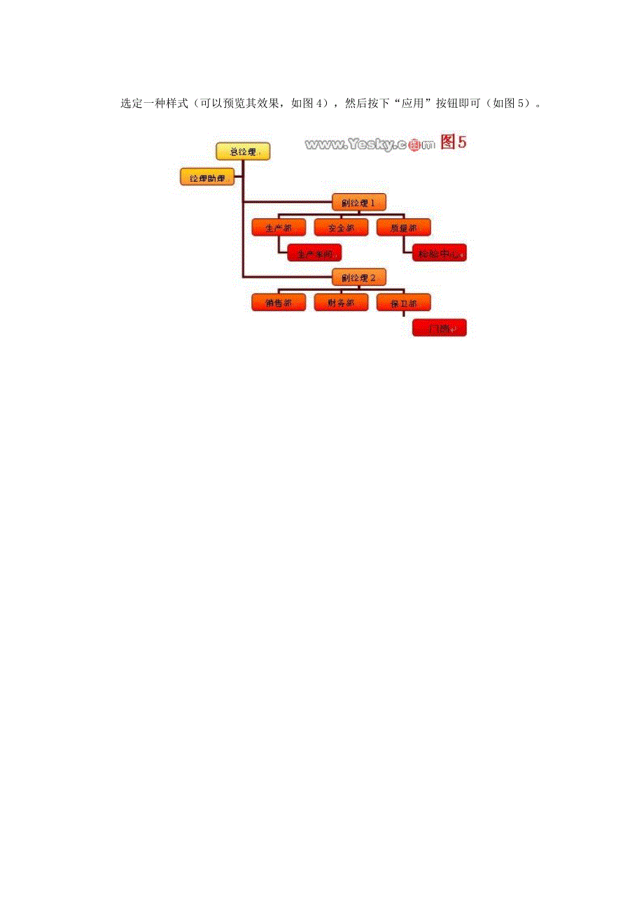 用Word快速制作组织结构图_第4页