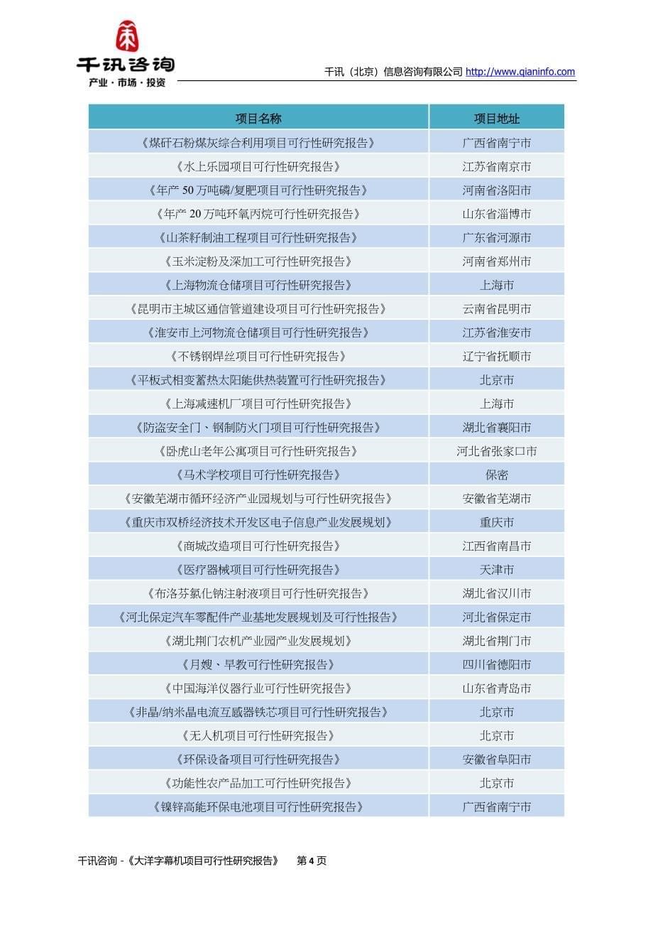 大洋字幕机项目可行性研究报告_第5页