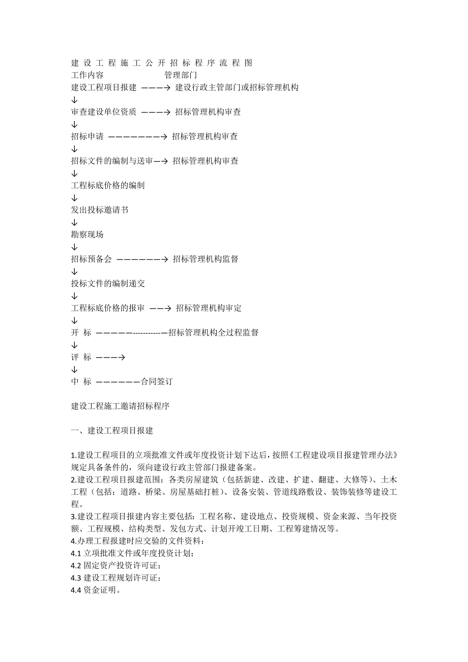 建设工程施工公开招标程序流程图_第1页