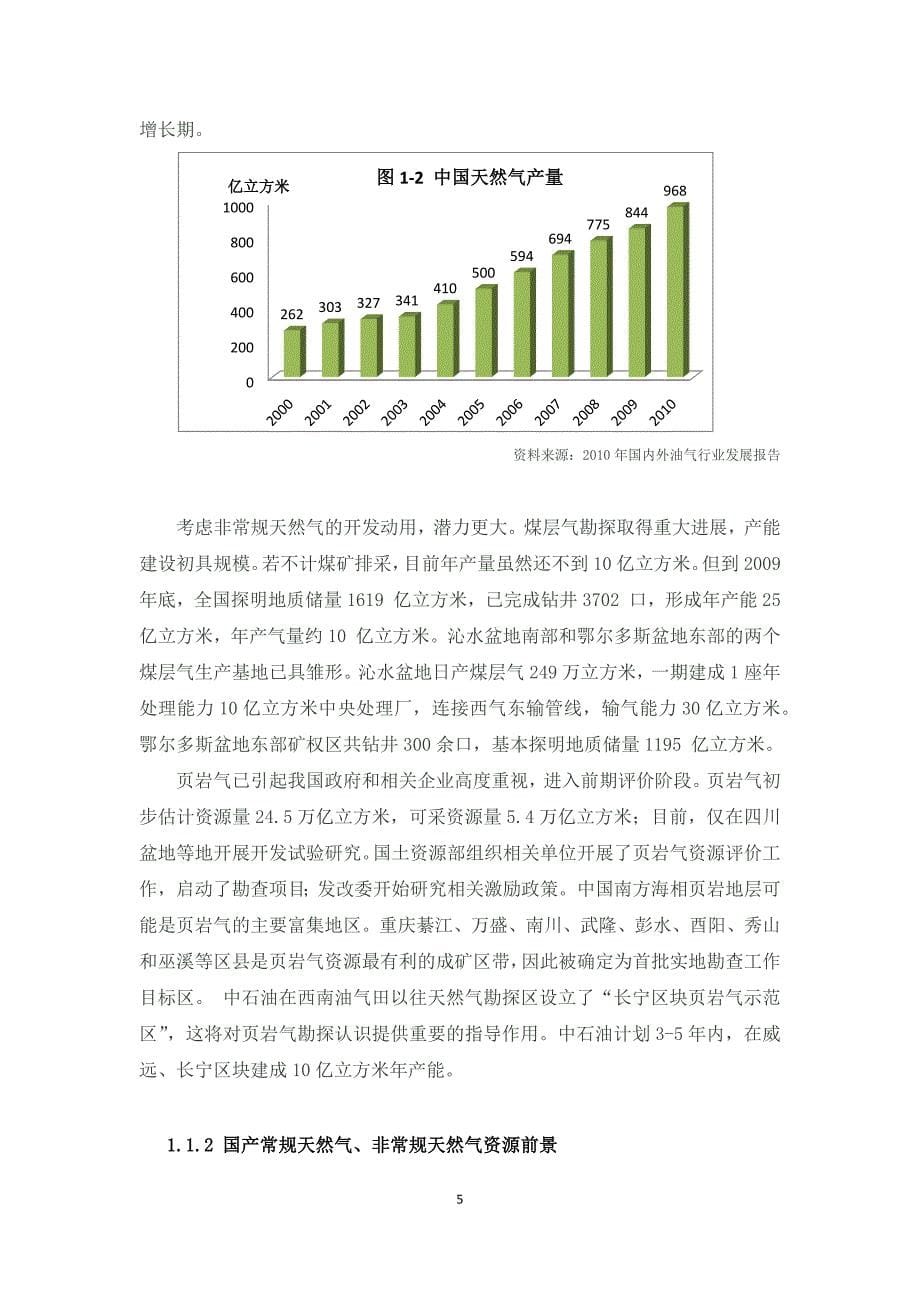 中国LNG天然气发展调查报告_第5页