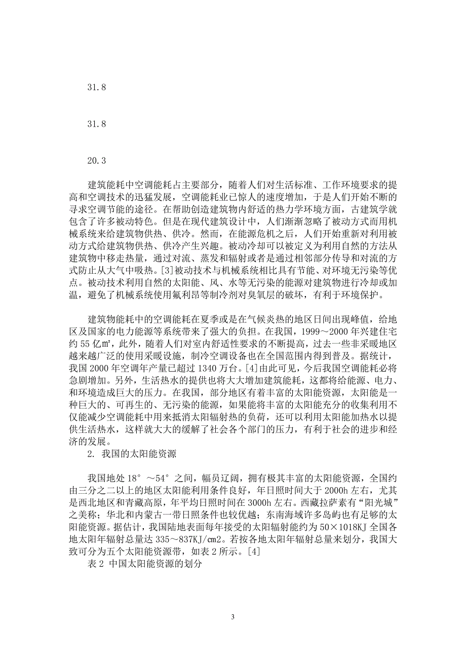 【最新word论文】被动冷却技术在我国建筑节能中的应用前景【工程建筑专业论文】_第3页