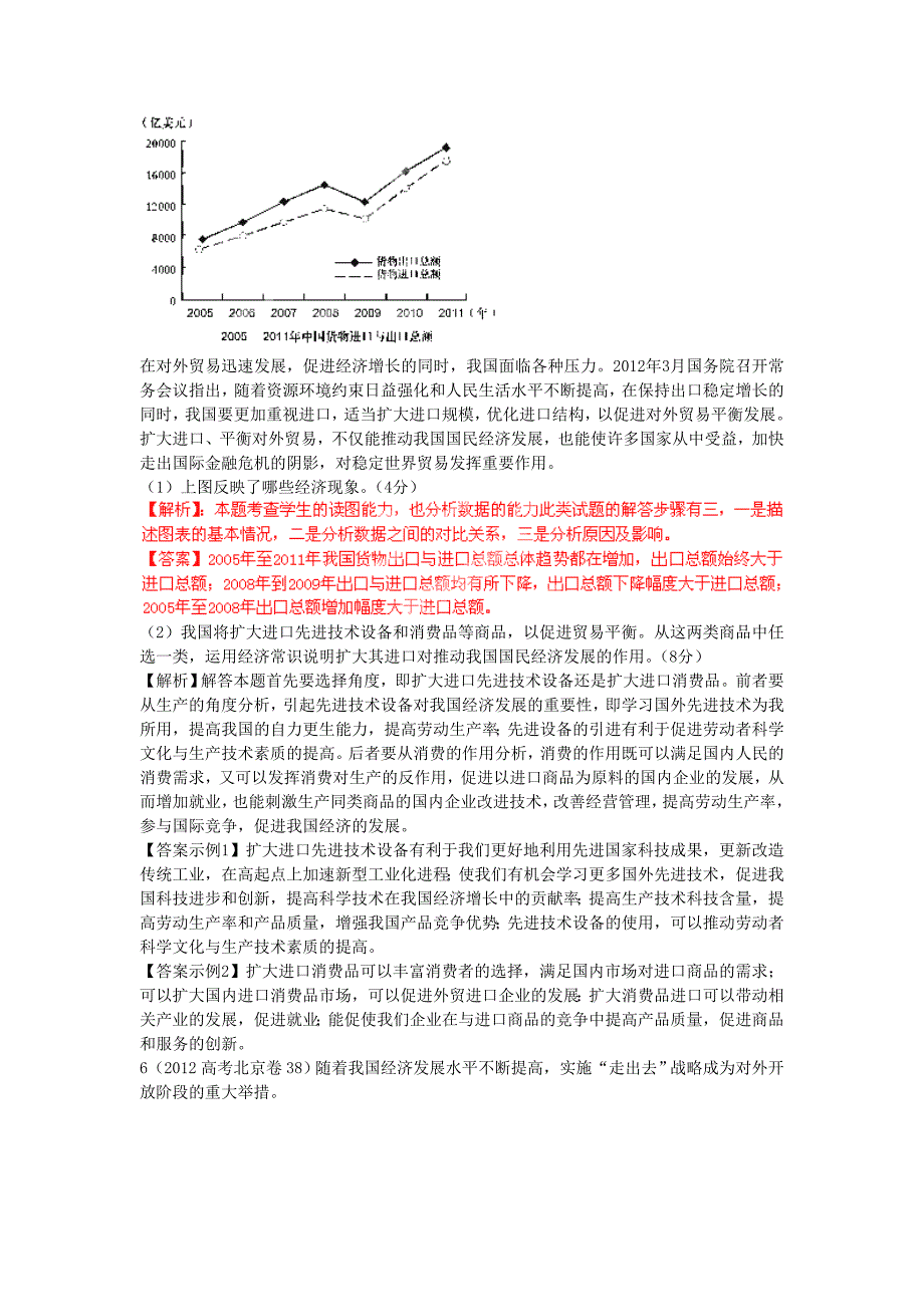 高中政治练习经济全球化与对外开放_第4页