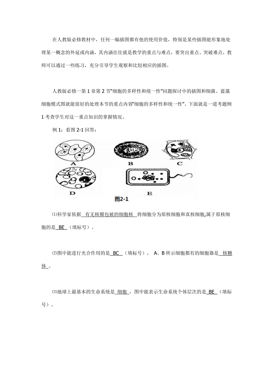 如何有效利用高中生物教材中的插图_第3页