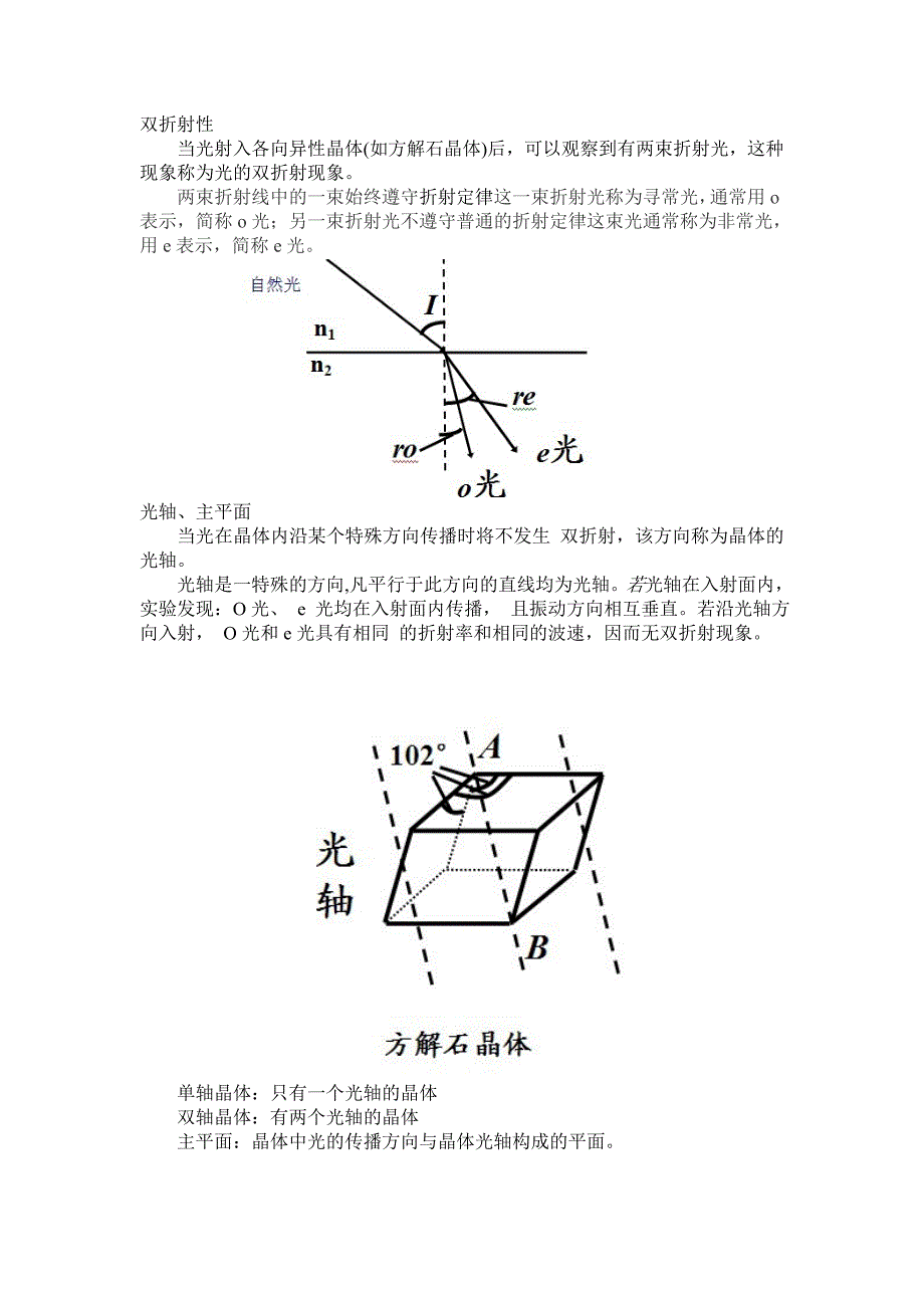 双折射现象理论剖析与应用_第1页