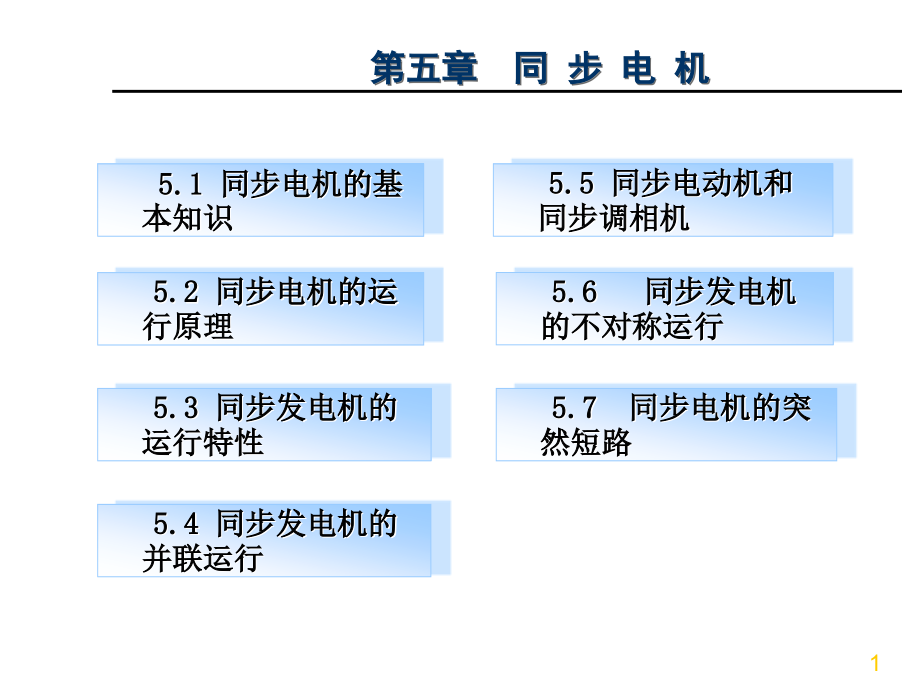 同步电机理论复习课_第1页