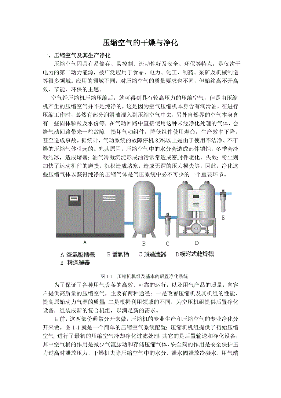 压缩空气干燥与净化_第1页