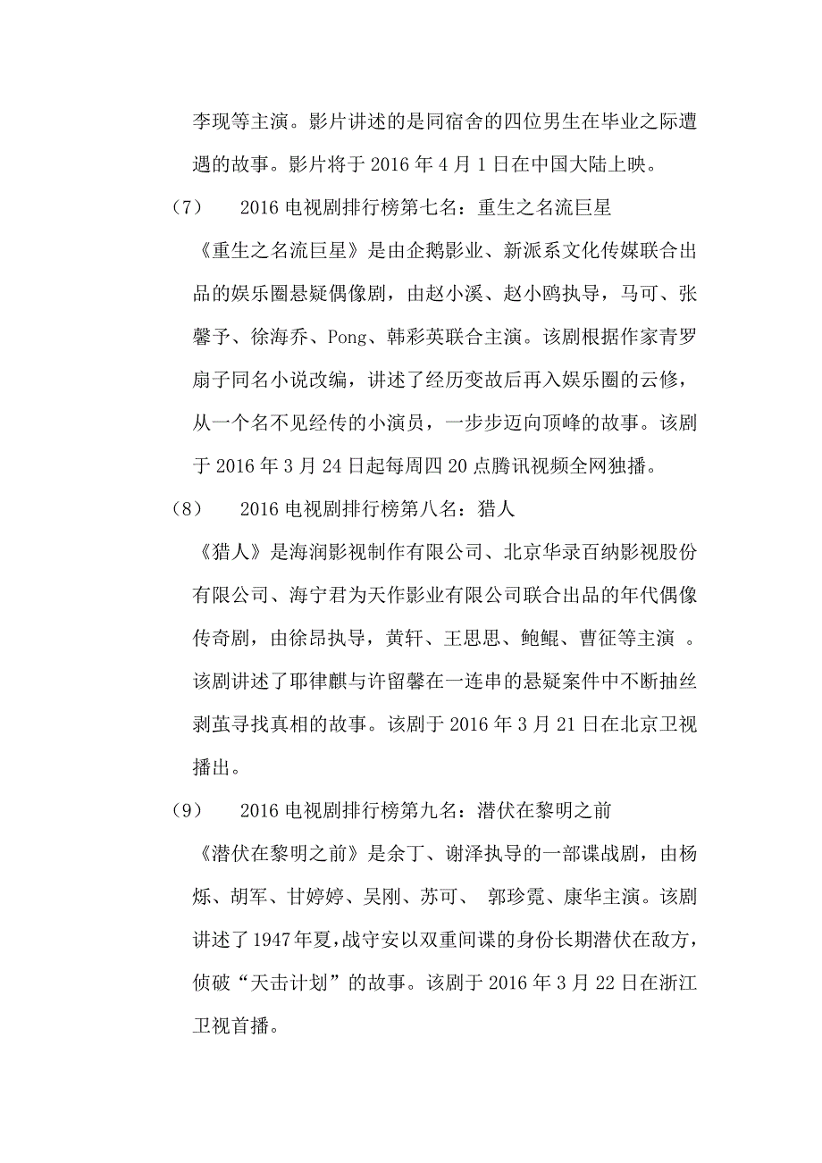 评价最高的十部电视剧_第3页