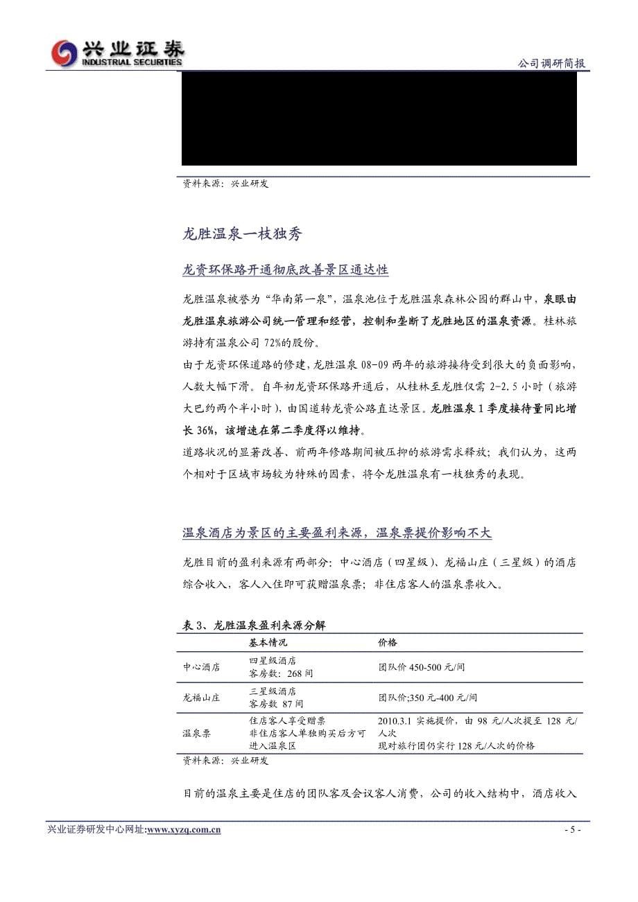 兴业证券-桂林旅游-000978-世博分流影响大于预新画中游进入渠道铺设关键阶段-100629_第5页