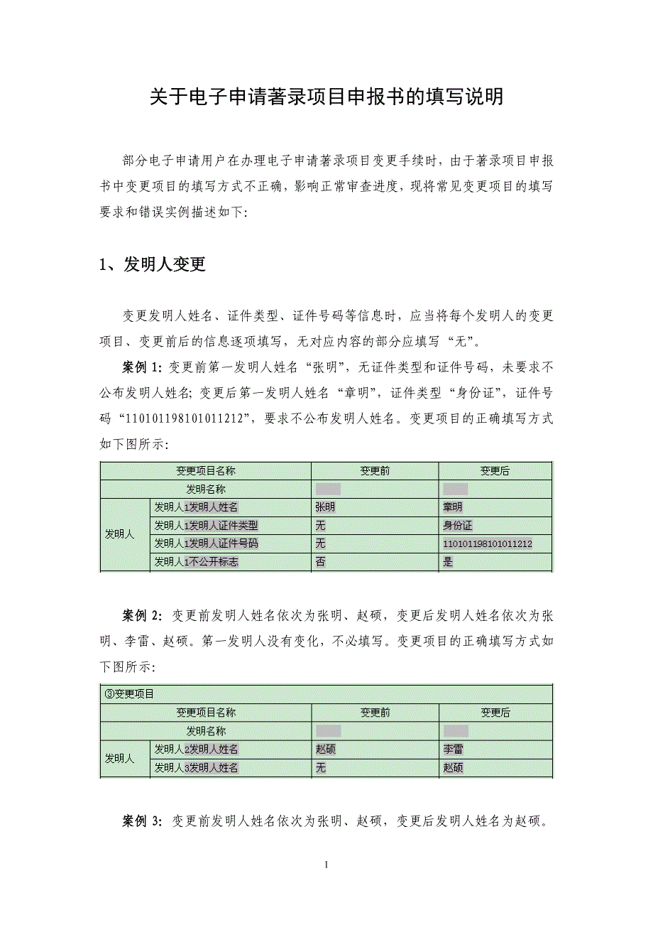 关于电子申请著录项目申报书的填写说明[1]_第1页