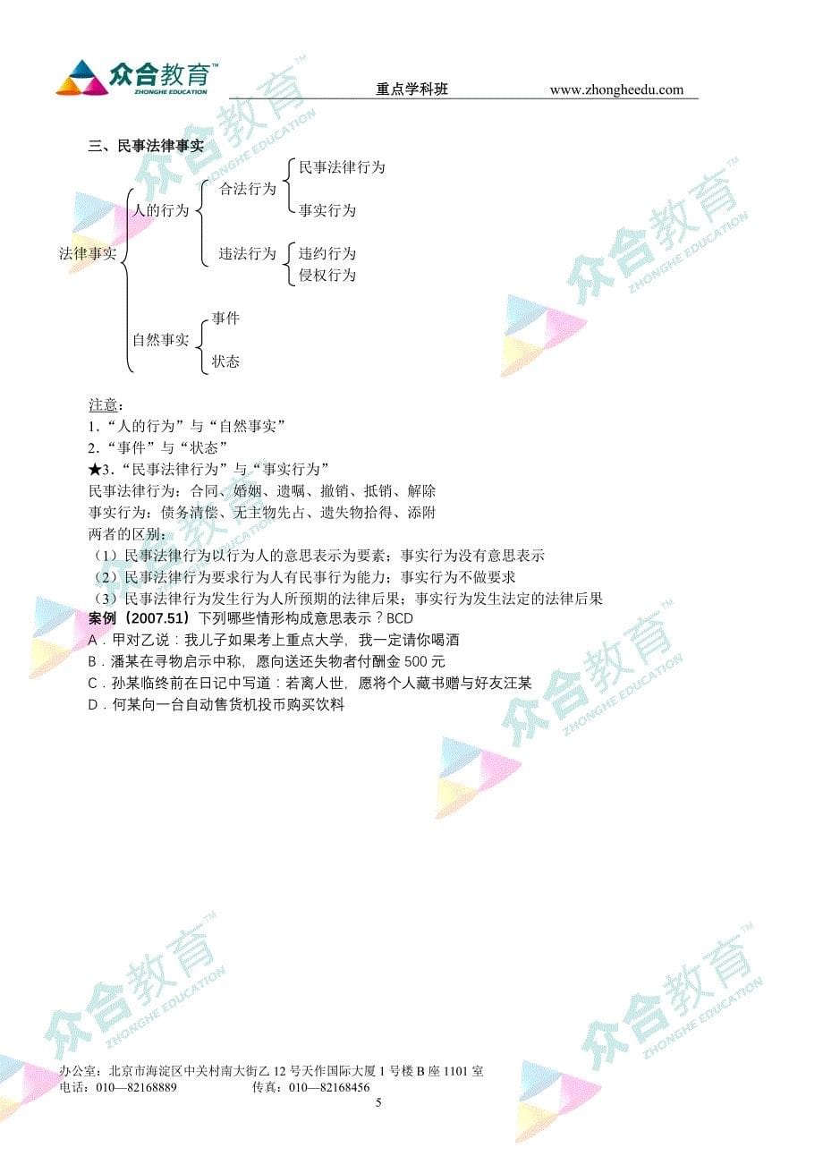 众合2010重点学科班马特民法讲义_第5页