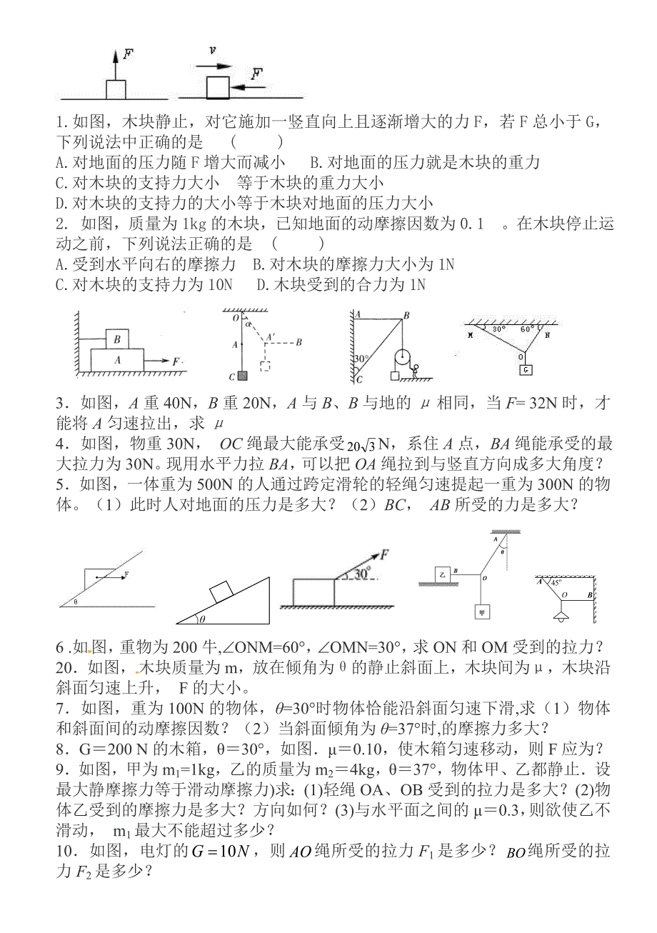 笔记(高一物理基础-相互作用)_第2页