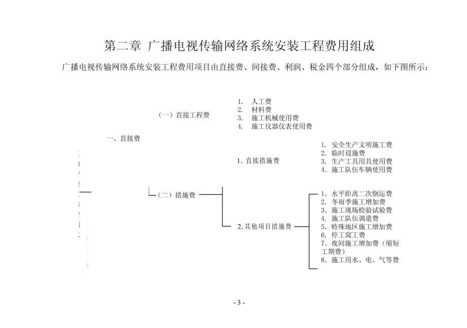 广播电视传输网络系统安装工程费用定额及费用组成_第5页